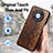 Soft Luxury Leather Snap On Case Cover S02D for Huawei Enjoy 50 Pro