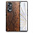 Soft Luxury Leather Snap On Case Cover S02D for Huawei Honor 70 5G