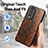 Soft Luxury Leather Snap On Case Cover S02D for Huawei Honor 80 5G