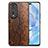 Soft Luxury Leather Snap On Case Cover S02D for Huawei Honor 80 Pro 5G