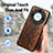 Soft Luxury Leather Snap On Case Cover S02D for Huawei Honor Magic5 Lite 5G