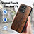 Soft Luxury Leather Snap On Case Cover S02D for Huawei Honor X7a