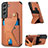 Soft Luxury Leather Snap On Case Cover S02D for Samsung Galaxy S23 Plus 5G