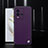 Soft Luxury Leather Snap On Case Cover S03 for Vivo iQOO 10 5G Purple