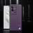 Soft Luxury Leather Snap On Case Cover S03 for Vivo iQOO 11 5G Purple