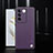 Soft Luxury Leather Snap On Case Cover S03 for Vivo V27e 5G Purple