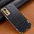 Soft Luxury Leather Snap On Case Cover S04 for Xiaomi Mi 12 5G Black