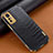 Soft Luxury Leather Snap On Case Cover S04 for Xiaomi Mi 12X 5G Black