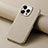 Soft Luxury Leather Snap On Case Cover S04D for Apple iPhone 13 Pro Gray