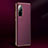 Soft Luxury Leather Snap On Case Cover S05 for Huawei Nova 8 Pro 5G Purple