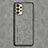 Soft Luxury Leather Snap On Case Cover S05 for Samsung Galaxy A13 4G Gray