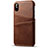 Soft Luxury Leather Snap On Case Cover S06 for Apple iPhone X