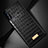 Soft Luxury Leather Snap On Case Cover S08 for Samsung Galaxy S22 Plus 5G Black