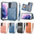 Soft Luxury Leather Snap On Case Cover S08D for Samsung Galaxy S21 FE 5G