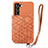 Soft Luxury Leather Snap On Case Cover S08D for Samsung Galaxy S21 FE 5G