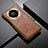 Soft Luxury Leather Snap On Case Cover ST1 for Huawei Mate 60 Pro Brown