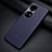 Soft Luxury Leather Snap On Case Cover ST2 for Huawei P50 Blue