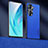 Soft Luxury Leather Snap On Case Cover ST4 for Huawei Honor 60 5G Blue