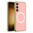 Soft Luxury Leather Snap On Case Cover with Mag-Safe Magnetic AC1 for Samsung Galaxy S22 5G