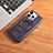 Soft Luxury Leather Snap On Case Cover with Mag-Safe Magnetic JD1 for Apple iPhone 16 Pro Purple