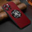 Soft Luxury Leather Snap On Case Cover with Mag-Safe Magnetic LD2 for Apple iPhone 14 Pro Red