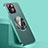 Soft Luxury Leather Snap On Case Cover with Mag-Safe Magnetic QC1 for Apple iPhone 15 Plus Green