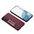 Soft Luxury Leather Snap On Case Cover with Stand AC1 for Samsung Galaxy S22 5G