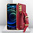 Soft Luxury Leather Snap On Case Cover XD1 for Oppo A74 4G Red