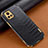 Soft Luxury Leather Snap On Case Cover XD1 for Vivo iQOO U3 5G Black