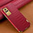 Soft Luxury Leather Snap On Case Cover XD1 for Vivo V21e 4G Red