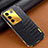 Soft Luxury Leather Snap On Case Cover XD1 for Vivo V27 5G Black