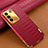 Soft Luxury Leather Snap On Case Cover XD1 for Vivo V27e 5G Red