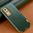 Soft Luxury Leather Snap On Case Cover XD1 for Vivo Y31 (2021) Green