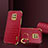 Soft Luxury Leather Snap On Case Cover XD1 for Xiaomi Redmi 10X 5G Red