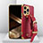 Soft Luxury Leather Snap On Case Cover XD2 for Apple iPhone 14 Pro Max Red