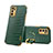 Soft Luxury Leather Snap On Case Cover XD2 for Oppo A16s Green