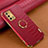 Soft Luxury Leather Snap On Case Cover XD2 for Oppo F19 Red