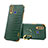 Soft Luxury Leather Snap On Case Cover XD2 for Vivo iQOO U3 4G