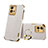 Soft Luxury Leather Snap On Case Cover XD2 for Vivo V25 5G White