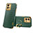 Soft Luxury Leather Snap On Case Cover XD2 for Vivo V25e Green