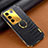 Soft Luxury Leather Snap On Case Cover XD2 for Vivo V27 Pro 5G Black