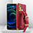 Soft Luxury Leather Snap On Case Cover XD2 for Vivo Y50 Red