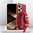 Soft Luxury Leather Snap On Case Cover XD2 for Xiaomi Redmi Note 12 Turbo 5G Red