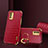 Soft Luxury Leather Snap On Case Cover XD2 for Xiaomi Redmi Note 9 4G Red