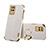 Soft Luxury Leather Snap On Case Cover XD3 for Realme 8 5G White