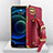 Soft Luxury Leather Snap On Case Cover XD3 for Realme Q2i 5G Red