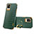 Soft Luxury Leather Snap On Case Cover XD3 for Vivo V20 (2021) Green