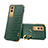 Soft Luxury Leather Snap On Case Cover XD3 for Vivo V21e 5G Green