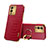 Soft Luxury Leather Snap On Case Cover XD3 for Vivo V25 Pro 5G Red