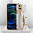 Soft Luxury Leather Snap On Case Cover XD3 for Vivo Y21 White